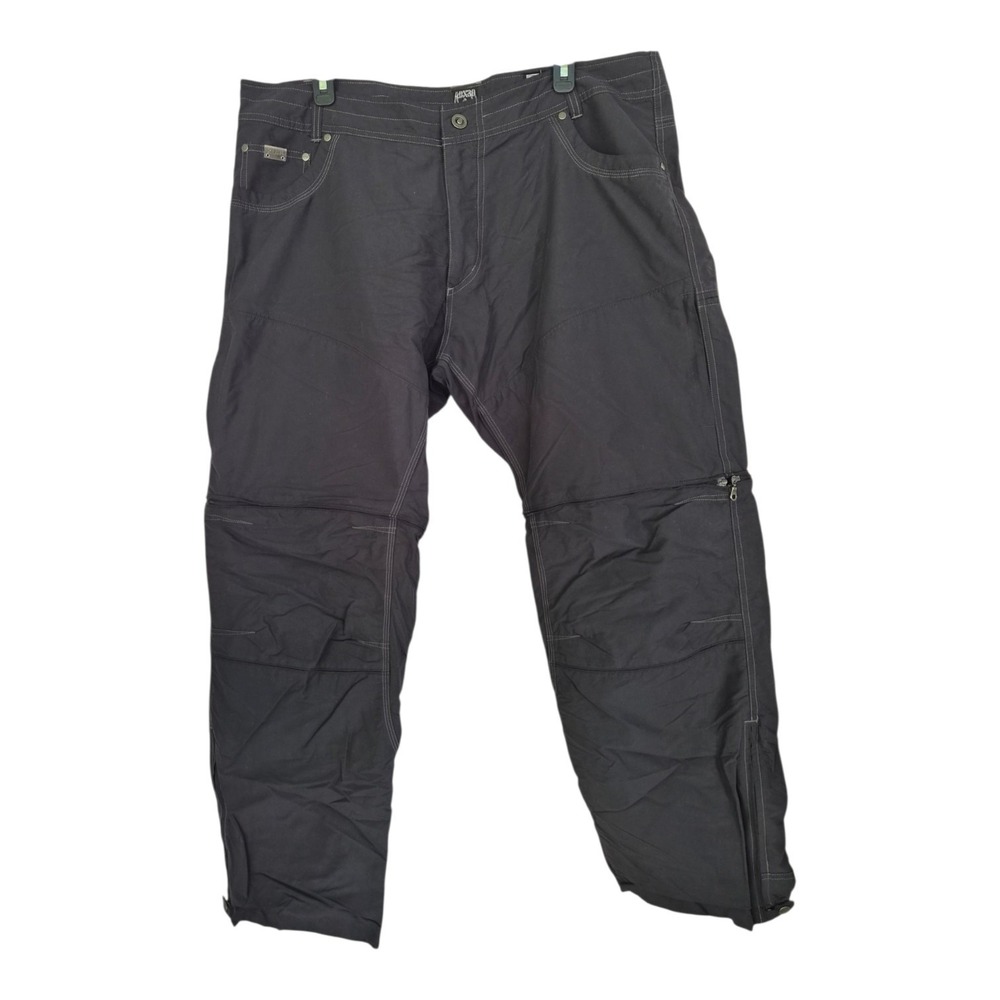 Kuhl Liberator Convertible Pants Mens 40x30 Black Zip Off Hiking Outdoor Stealth